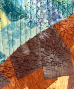 abstract quilting - textile art