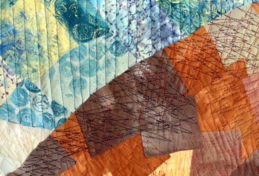abstract quilting - textile art