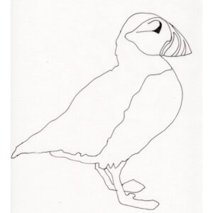 puffin outline